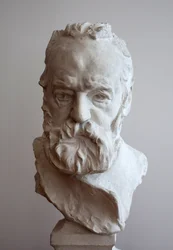 Portrait en buste de Victor Hugo (1802-1885). Plâtre par Auguste Rodin (1840-1917)