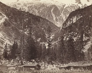Chalet de Handeck, vallée de Hasli, canton de Berne, Suisse