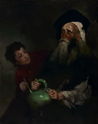 Lazarillo de Tormes et son maître aveugle, avant 1880