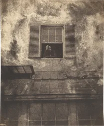 Auguste Vacquerie at a Window, Marine Terrace,c. 1853 (photo)
