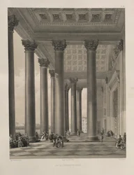 Le portail nord de la cathédrale Saint-Isaac, 1845