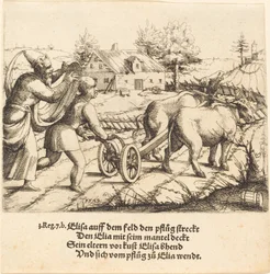 Élie oint Élisée, 1549