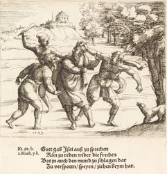 Isaïe accepte la moquerie à cause de sa foi, 1549
