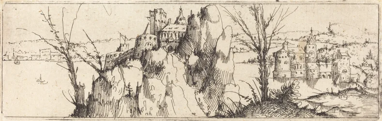 Paysage avec un lac