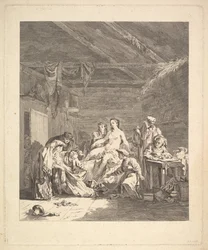 Après la nuit de noces, les draps doivent être montrés. De Voyage en Sibérie, 1767