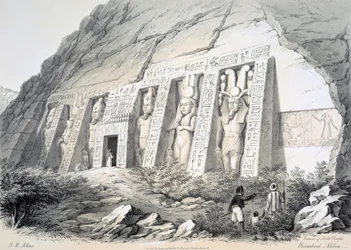 Extérieur du Temple Nord, Ebsamboul, Nubie