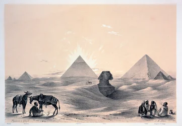 Pyramides de Gizeh, 1843