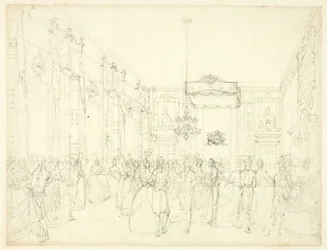 Étude pour le salon, St. James, du Microcosme de Londres