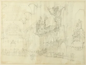 Étude pour Guild Hall, de Microcosm of London