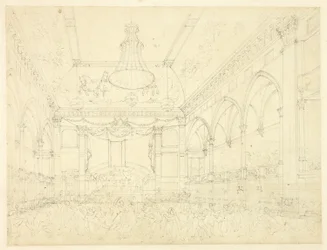 Étude pour la mascarade du Panthéon, du Microcosme de Londres