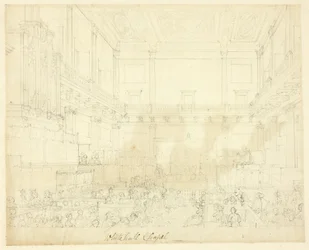 Étude pour la chapelle de Whitehall, de Microcosm of London