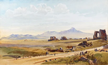 Sur la Via Appia, Rome (aquarelle)