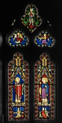 Saint Augustin et Saint Grégoire, fenêtre Est de la chapelle