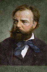 Carte postale représentant Antonin Dvorak (1841-1904) avant 1914