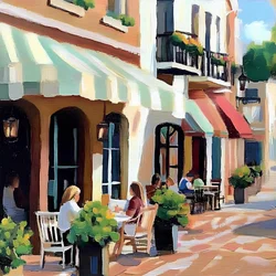 Un charmant café de rue à l