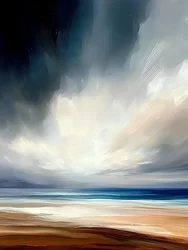 Sérénité côtière (abstrait)