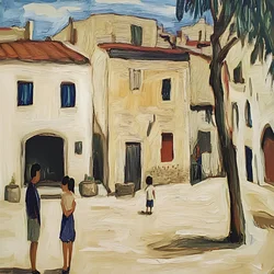 La vie dans un village méditerranéen