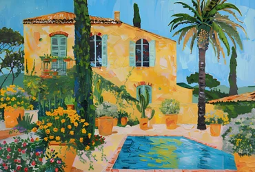 Villa ensoleillée au bord de la Méditerranée