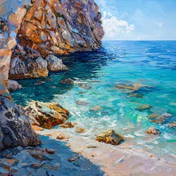 La côte méditerranéenne aux eaux turquoise