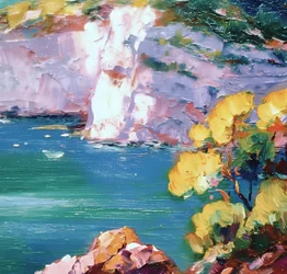 Des falaises côtières aux couleurs éclatantes