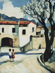 Promenade des enfants du village