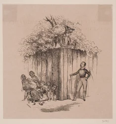 Enfants volant des pommes