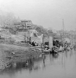 Ghat de baignade, Bénarès, Inde