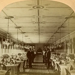 Salle à manger, Grand Union Hotel, Saratoga, New York, USA