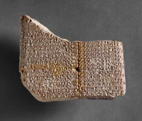 Tablette astronomique de Kish, consignant les levers et couchers de Vénus durant les 6 premières années du règne du roi de Babylone, VIIe siècle