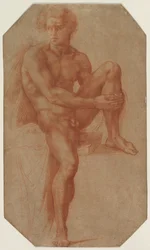 Homme nu assis, vers 1516-1520