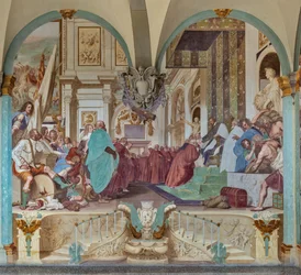 Cosimo I et son fils Francesco avec le gouvernement