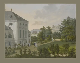 Château Hunyadi, Maria Enzersdorf, vers 1815 (aquarelle et gouache sur papier)