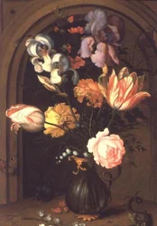 Nature morte de fleurs dans un vase