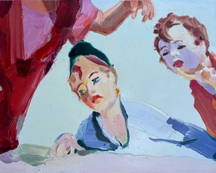céramique 2, 2024, huile sur panneau