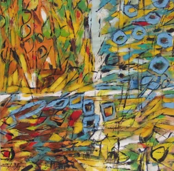 Paysage abstrait éclatant