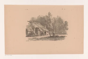 Ferme avec charrette