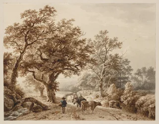 Un paysage avec d