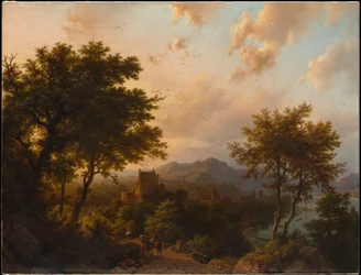 Coucher de soleil sur le Rhin