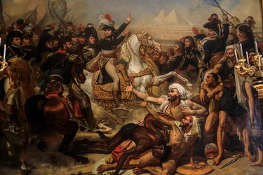 Bonaparte haranguant son armée avant la bataille des Pyramides