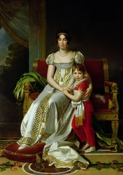 Hortense de Beauharnais (1783-1837), reine de Hollande, et son fils Napoléon Charles Bonaparte (1802-07), 1806