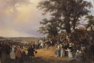Revue dans les champs de Ladugårdsgärde lors de la visite du tsar Nicolas en 1838