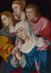 La Vierge, les saints et une femme sainte