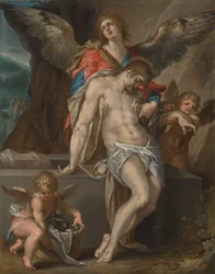 Le Corps du Christ soutenu par des Anges