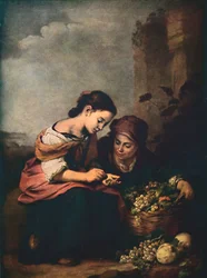 Marchands de fruits comptant leur argent, 1618, 1914