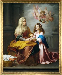 Sainte Anne et la Vierge (peinture sur toile)