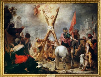 Le martyre de Saint-André (peinture sur toile)