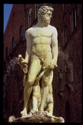 La fontaine de Neptune, détail de la figure de Neptune, 1560-75