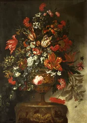 Pièce florale, vers 1700