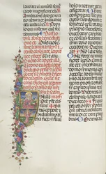 Missale: Fol. 116: Saint Matthieu avec un ange, 1469