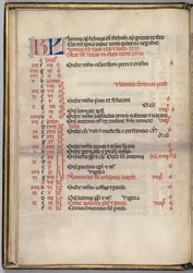 Missale : Fol. 5v : Page du calendrier de juin, 1469